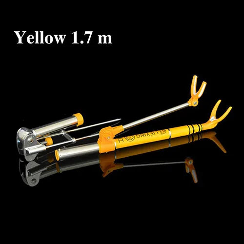 Adjustable Carbon Fiber Fishing Rod Holder: Telescopic Stand Bracket  Yellow
