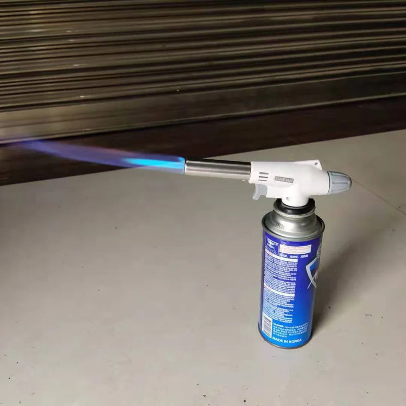 Adjustable Flame Butane Gas Torch for BBQ, Camping, and Cooking