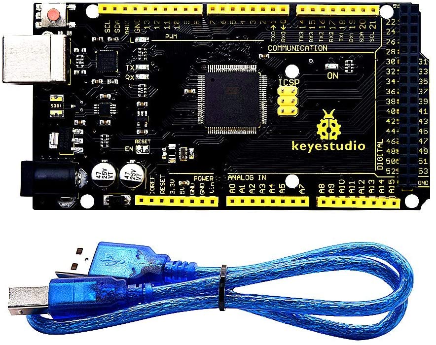 Advanced MEGA R3 2560 Microcontroller Board for Arduino IDE with USB Connectivity