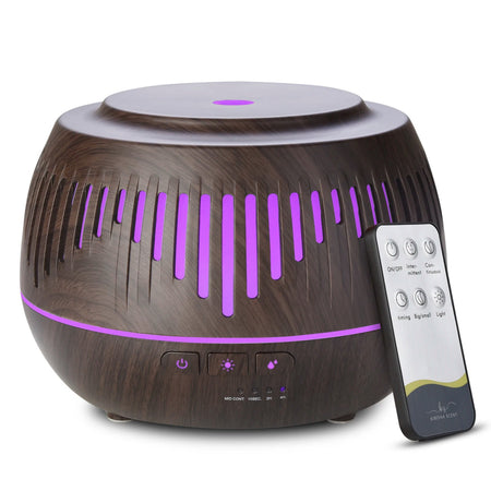 Air Aroma Ultrasonic Humidifier with LED Lights &amp;amp; Remote Control 2052 Dark Grain / US / CHINA