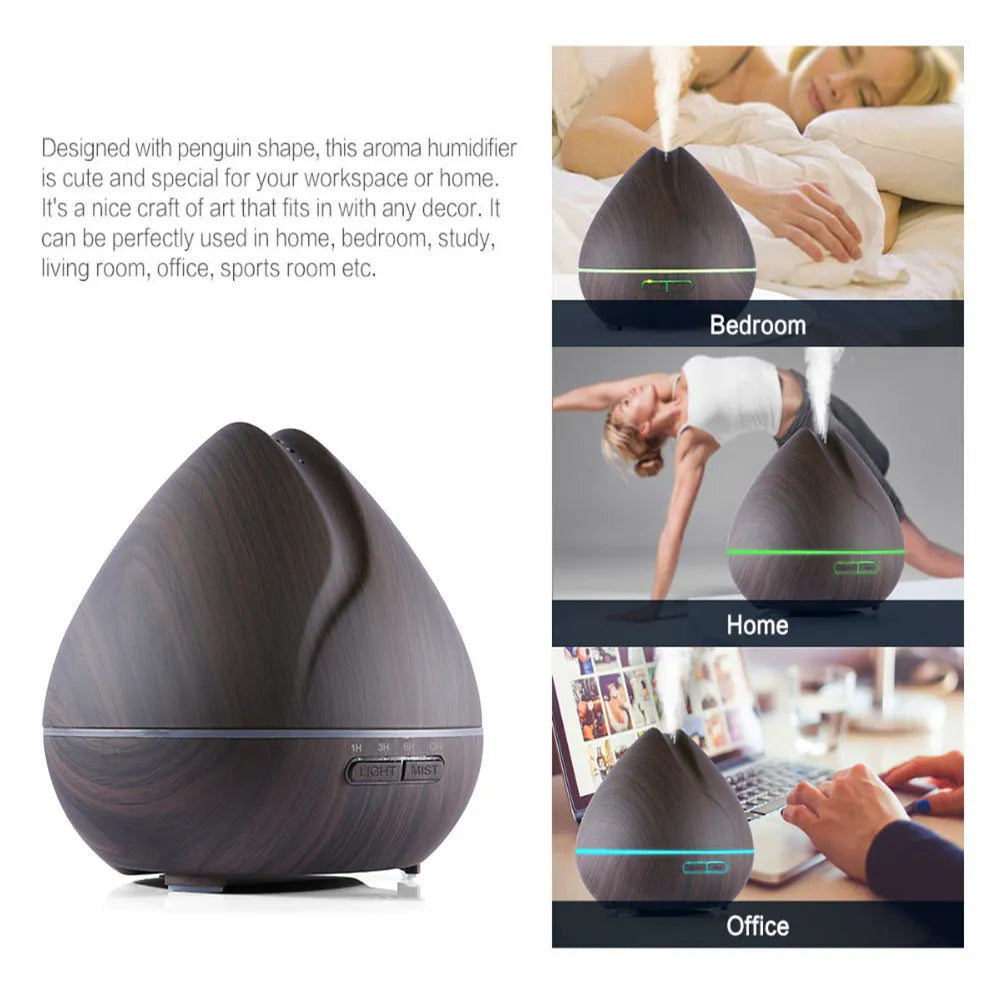 Air Aroma Ultrasonic Humidifier with LED Lights &amp;amp; Remote Control