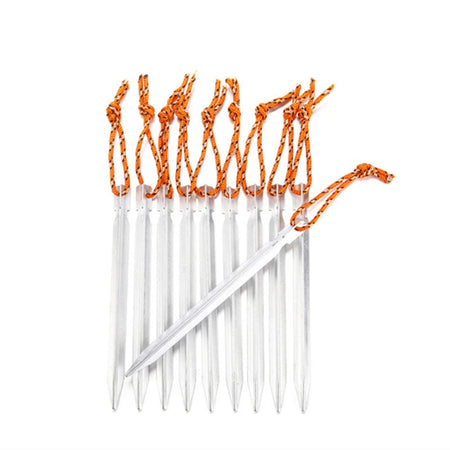 Alloy Tent Peg with Rope - Outdoor Camping Essential