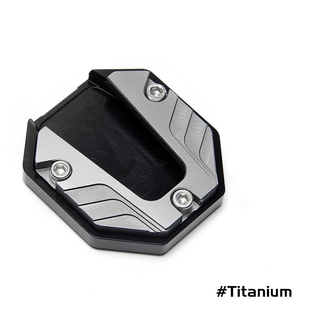 Aluminum Alloy Motorcycle Bike Kickstand Extender Foot Side Stand Extension Foot Pad Support Plate Motorbike Accessories