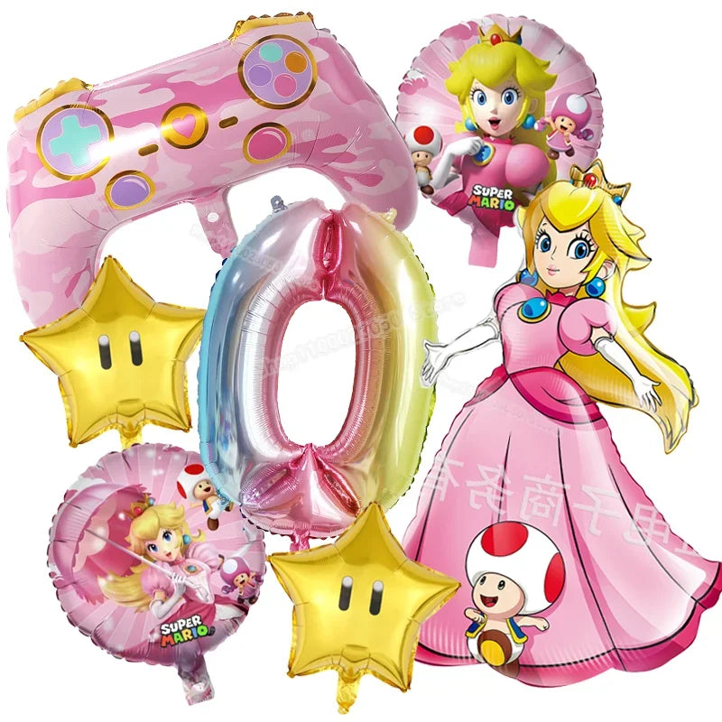 Aluminum Foil Number Balloons Set for Birthday Party 7pcs set-0