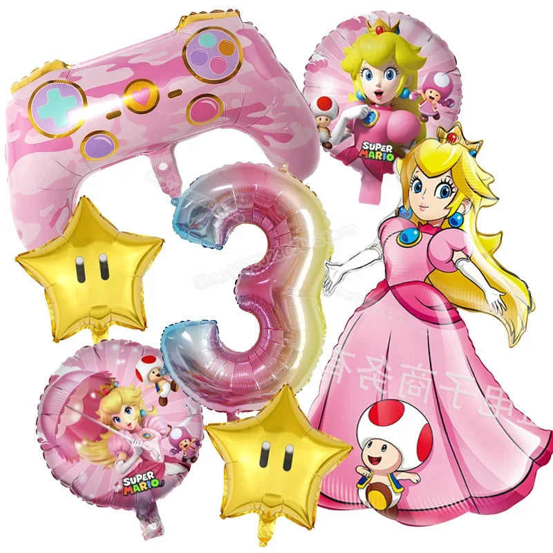 Aluminum Foil Number Balloons Set for Birthday Party 7pcs set-3