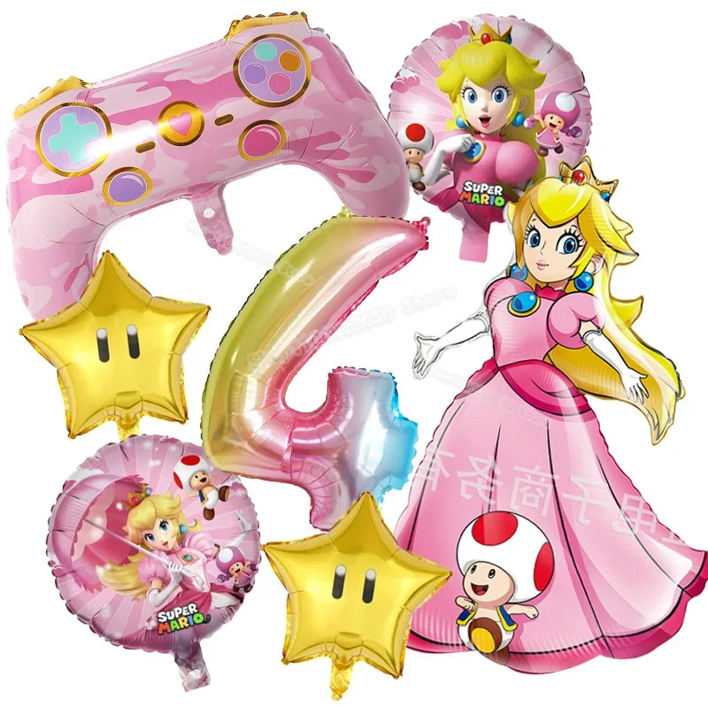 Aluminum Foil Number Balloons Set for Birthday Party 7pcs set-4