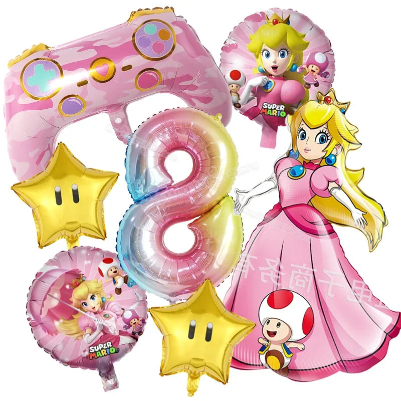 Aluminum Foil Number Balloons Set for Birthday Party 7pcs set-8