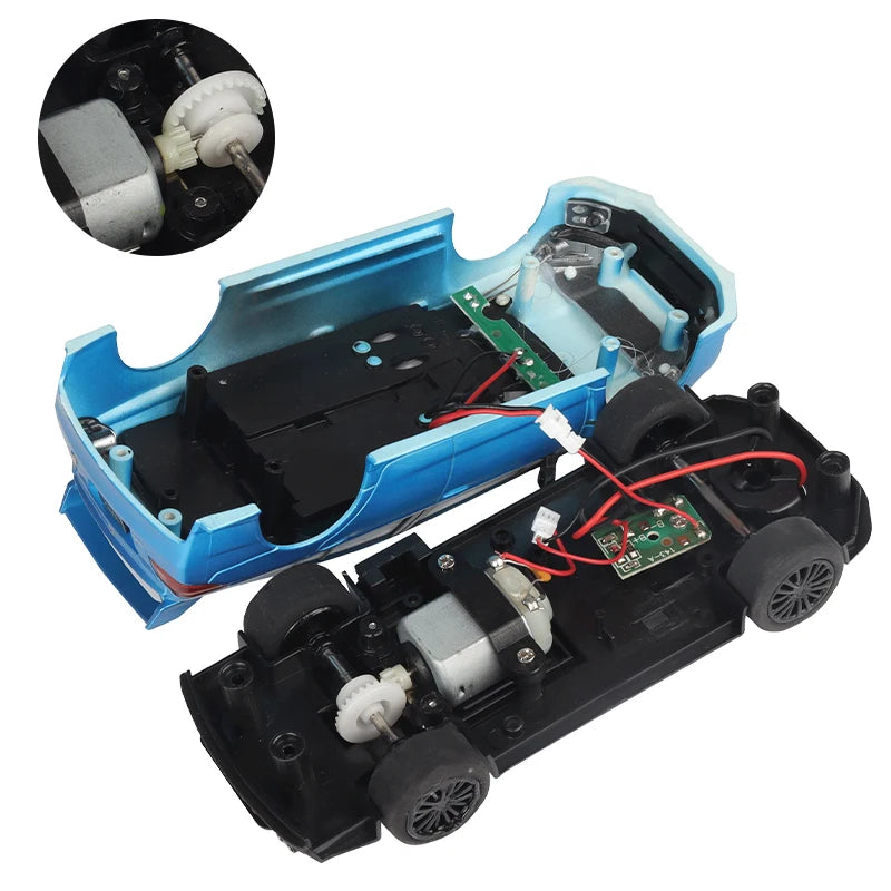 Analog Slot Car 1 32 Scale Racing Police Toy For Children Electric Race Track