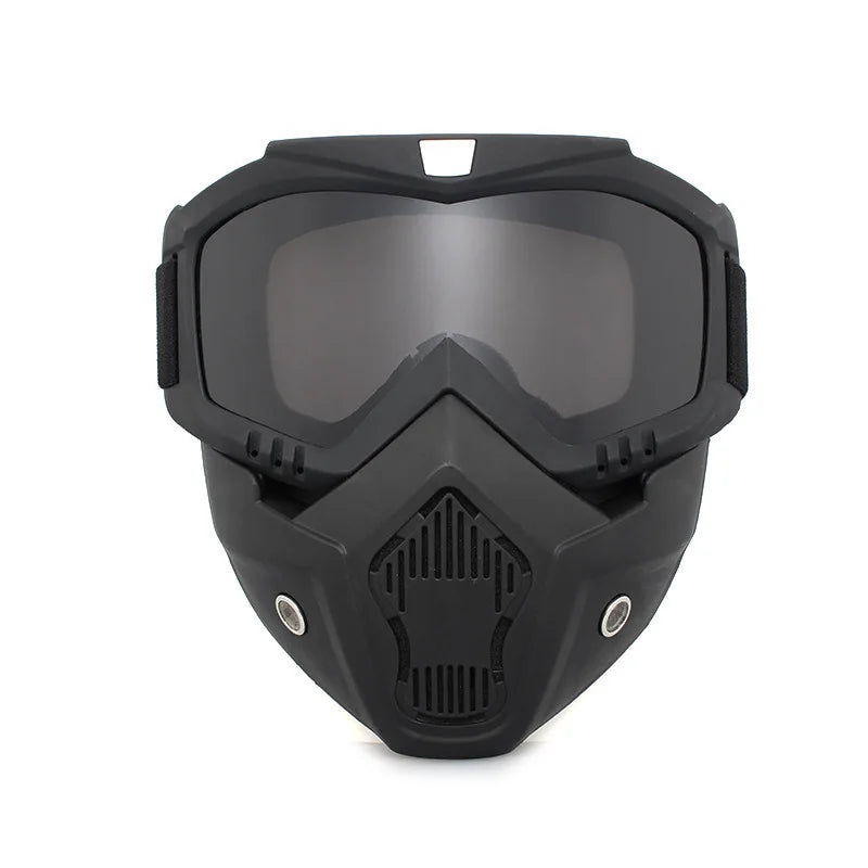 bike helmet wit mask Anlyxi MTB Bike Helmet with Windproof Face Mask & Goggles – InterCyprus Trading Ltd