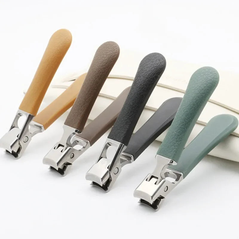 Anti-splash Nail Clippers Thick Hard Toenail Special Stainless Steel Wide Jaw Opening Manicure Fingernail Cutter Tools
