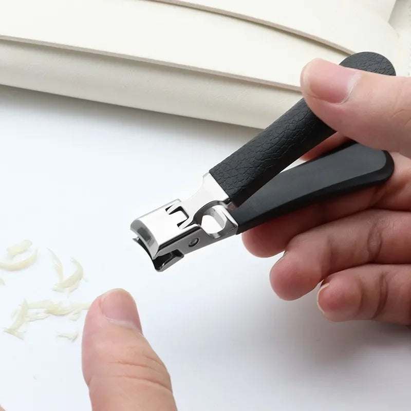 Anti-splash Nail Clippers Thick Hard Toenail Special Stainless Steel Wide Jaw Opening Manicure Fingernail Cutter Tools