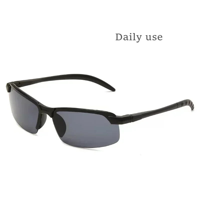 Anti-UV Night Vision Sunglasses Day Night Driving Glasses Sunglasses Men Fashion Outside Adult Eyewear Driver Driving Glasses gray
