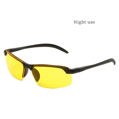Anti-UV Night Vision Sunglasses Day Night Driving Glasses Sunglasses Men Fashion Outside Adult Eyewear Driver Driving Glasses Yellow