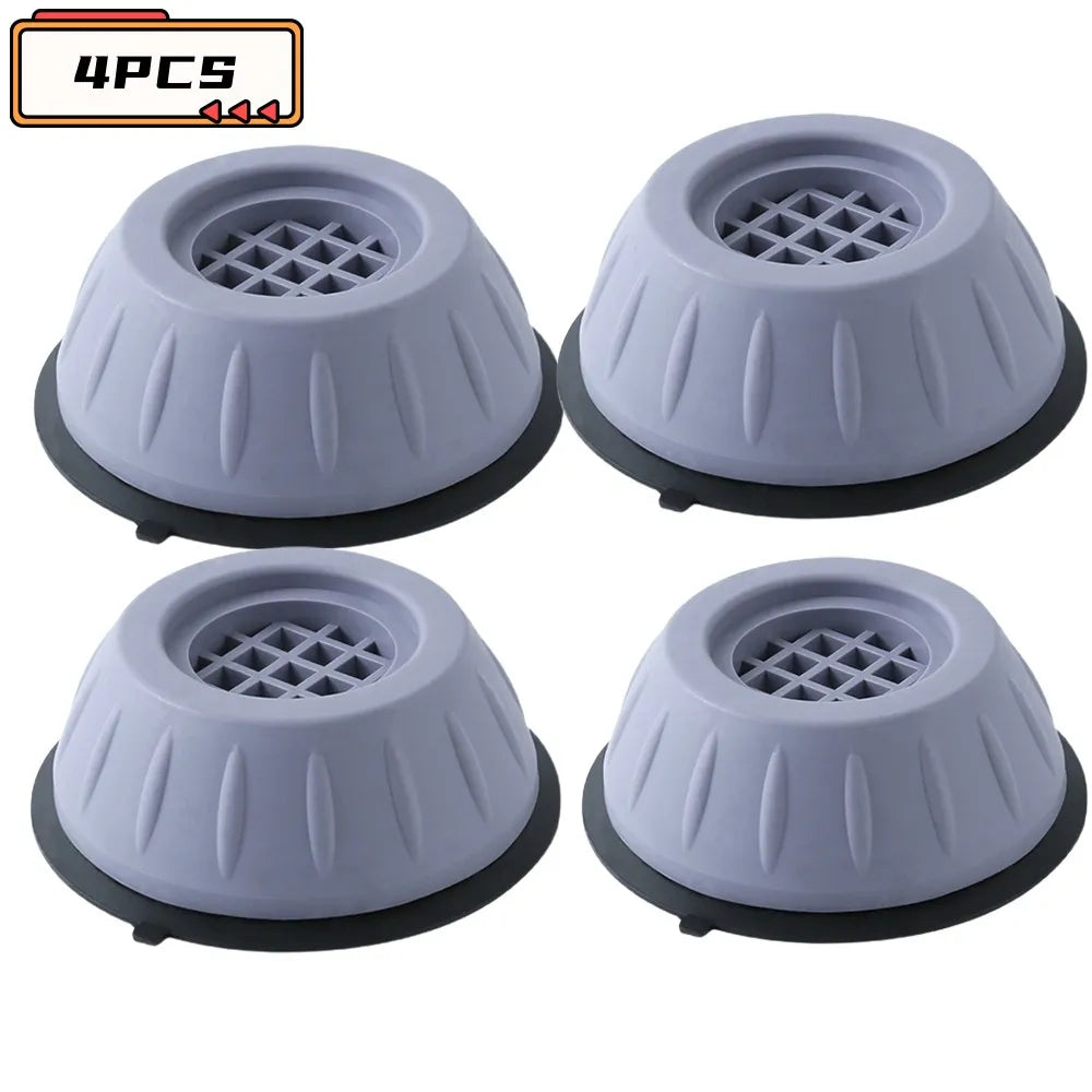 FRCOLOR 4 Pcs Washing Machine Foot Pads Anti Vibration Washer Stand Grey