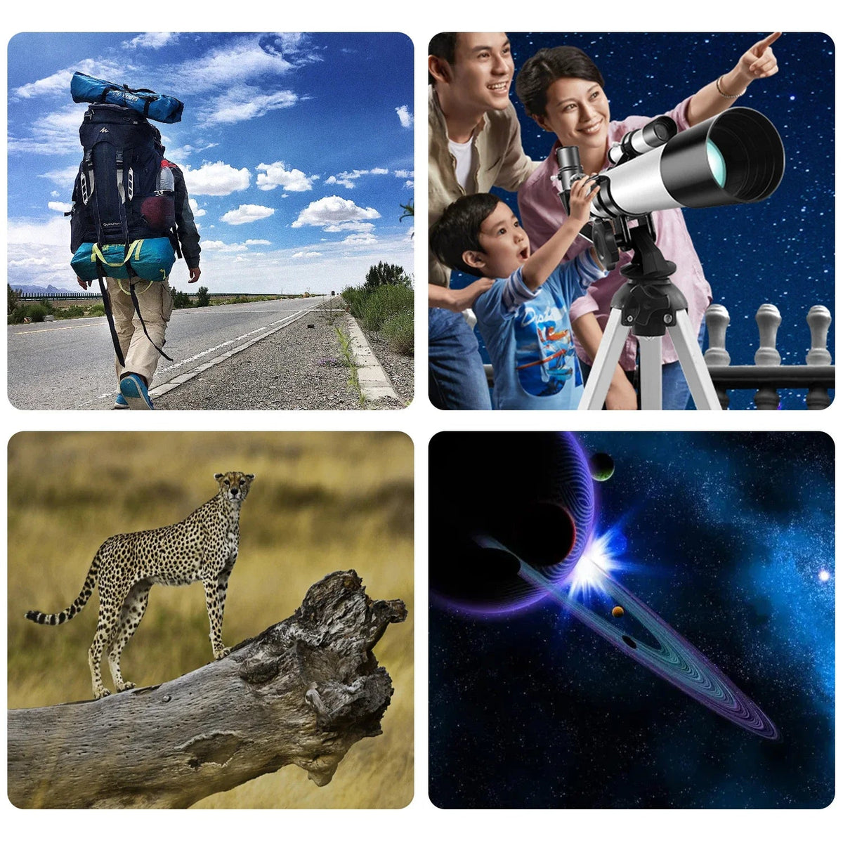 Astronomical Telescope for beginner, high power HD,night vision,deep space view, for Moon,Sun,Star, astronomical, outdoor travel