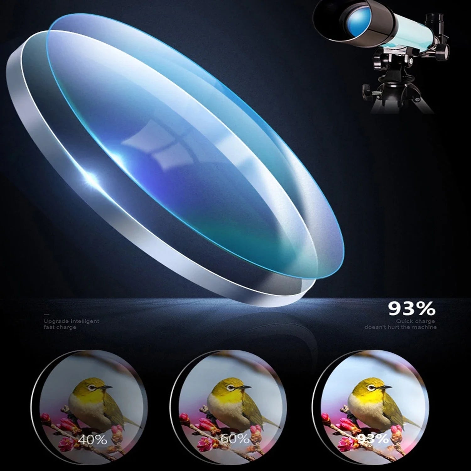 Astronomical Telescope for beginner, high power HD,night vision,deep space view, for Moon,Sun,Star, astronomical, outdoor travel