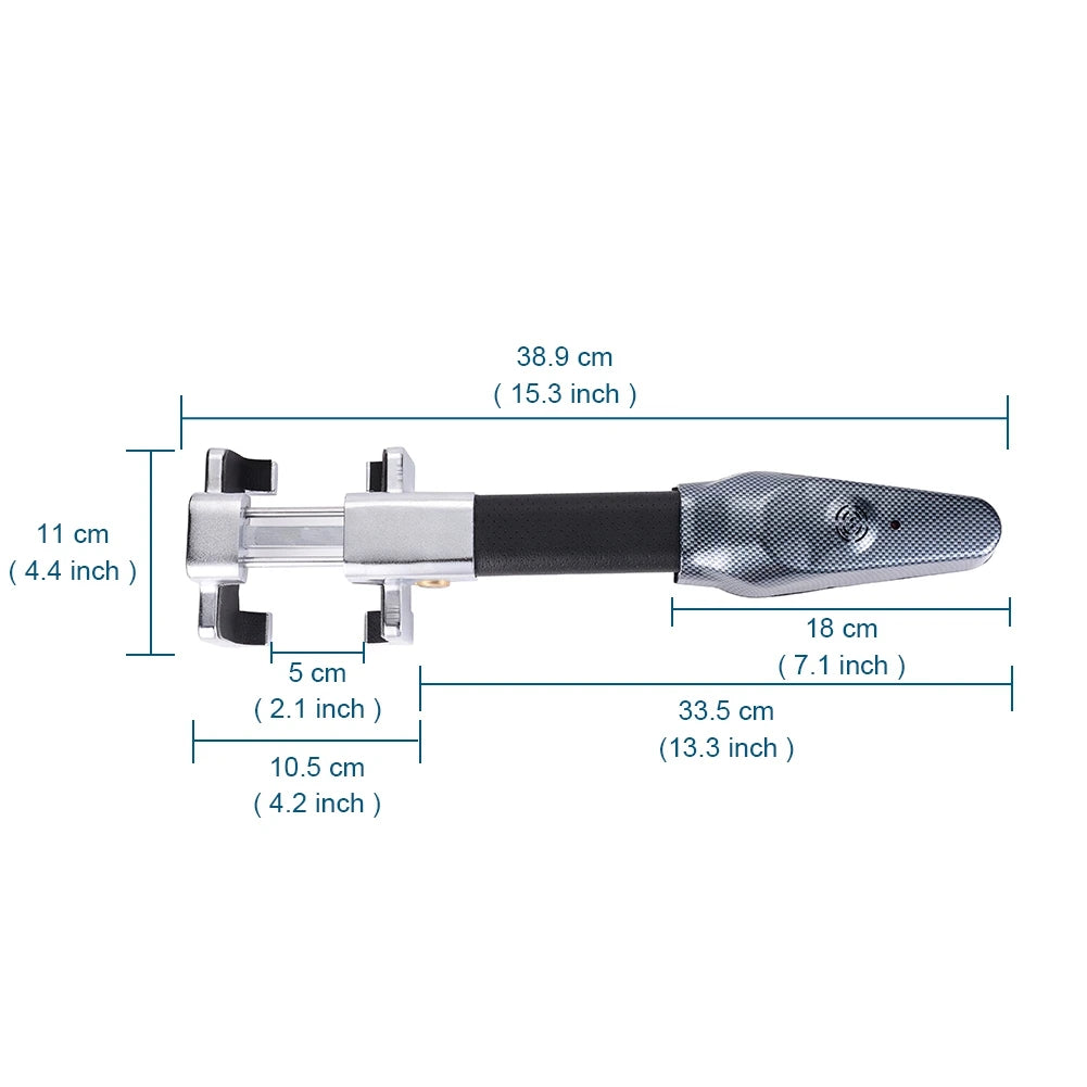 AUMOHALL Universal Steering Wheel Lock - Anti-Theft Car Security Clamp