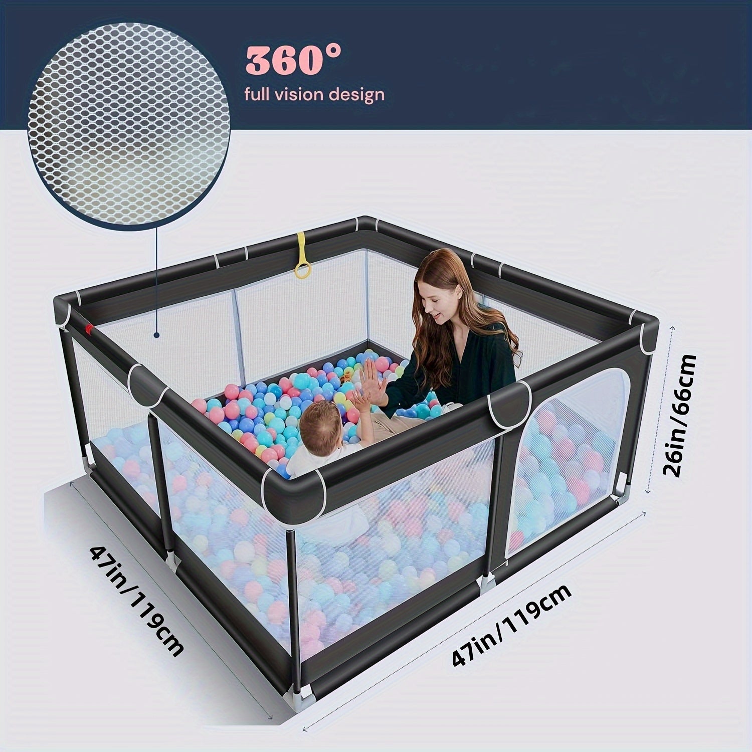 Children's Playpen &ndash; Durable and Safe Indoor Outdoor Enclosure