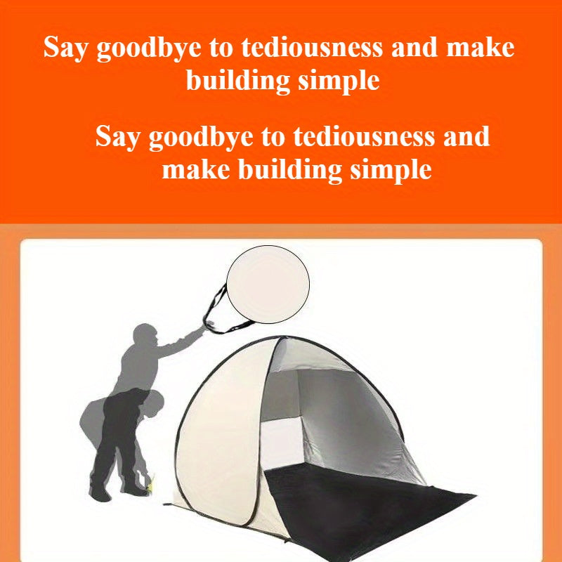 Rose Golden Oval Instant Pop-Up Camping Tent - Lightweight &amp; Portable