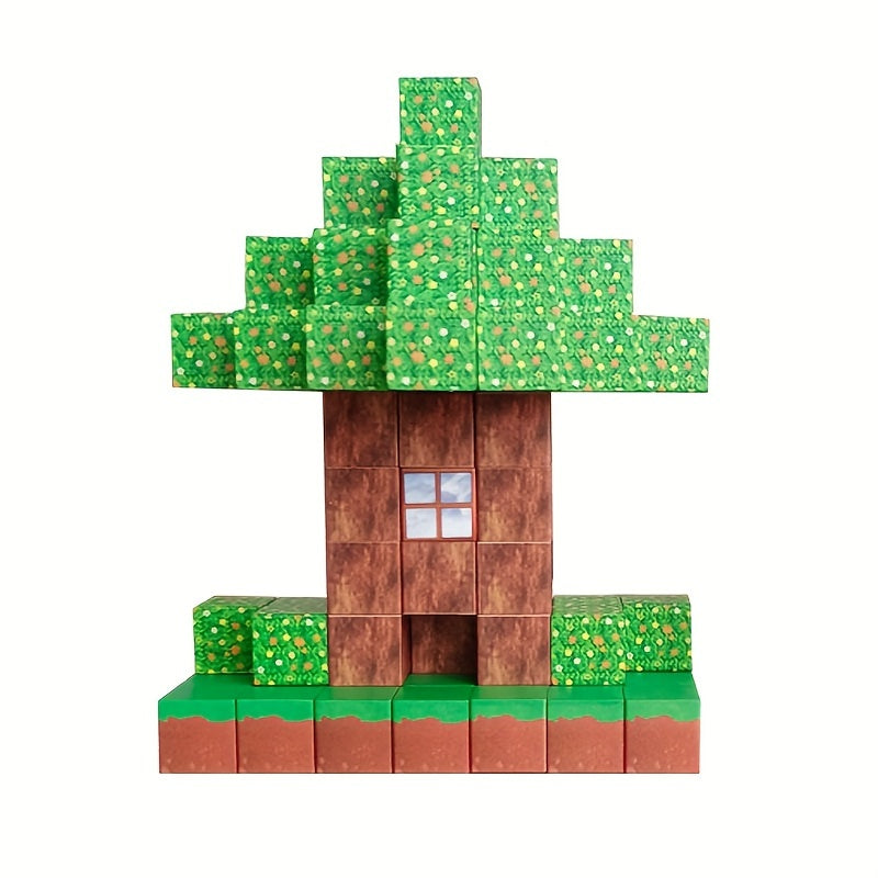 Magnetic Christmas Puzzle Building Blocks Toy Set