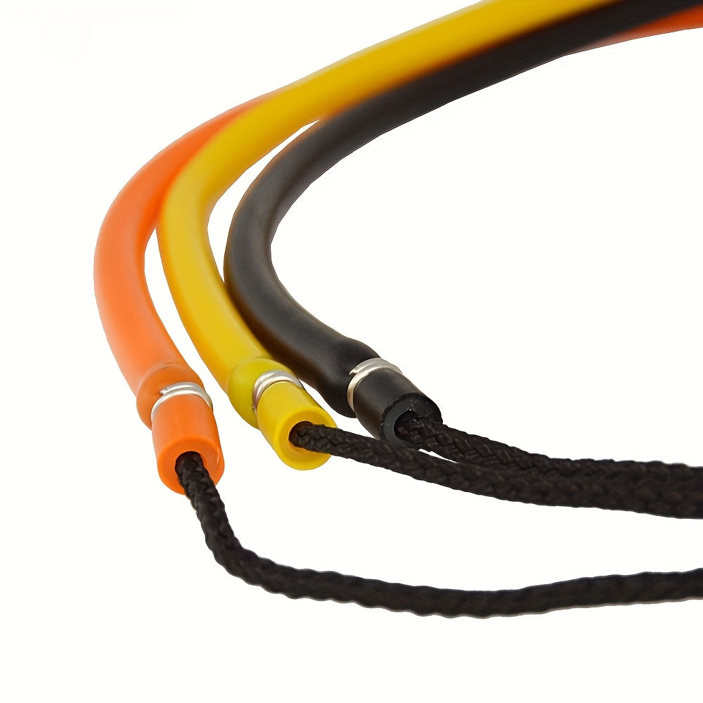 BLUEFREE 5x10mm Black Elasticated Latex Rubber Bands &ndash; High-Strength Abrasion-Resistant Fishing Gear
