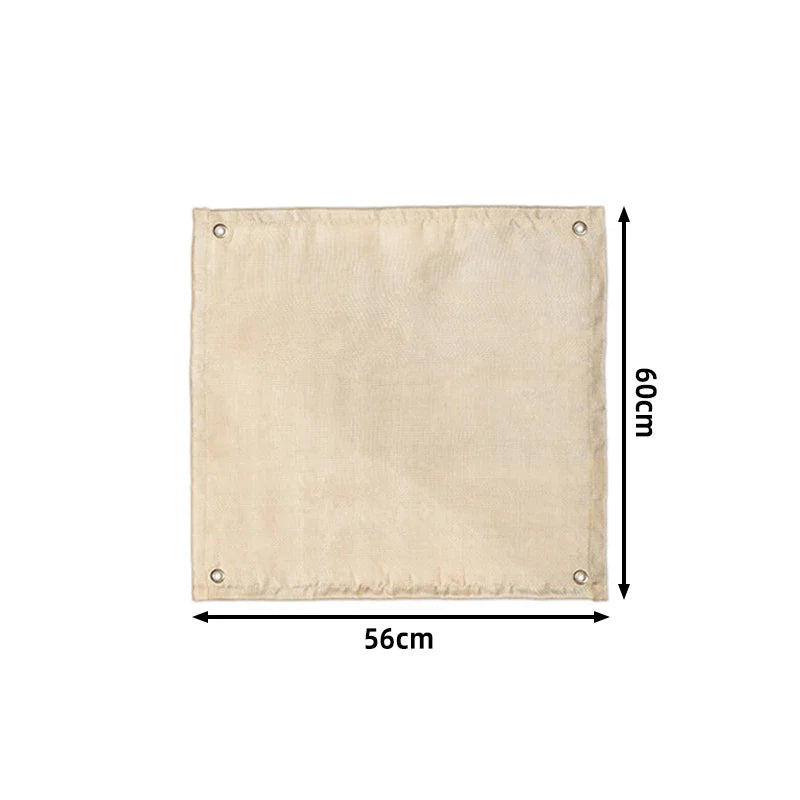 Barbecue Pad Fire Blanket Camping Fireproof Cloth Fire Pit Mat Picnic BBQ Pad High Temperature Anti-Scald Flame Retardant Rug