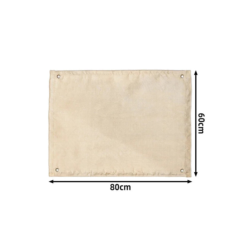 Barbecue Pad Fire Blanket Camping Fireproof Cloth Fire Pit Mat Picnic BBQ Pad High Temperature Anti-Scald Flame Retardant Rug