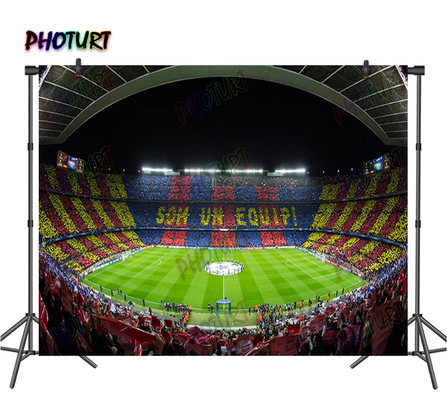 Barcelona Camp Nou Football Field Vinyl Photography Backdrop
