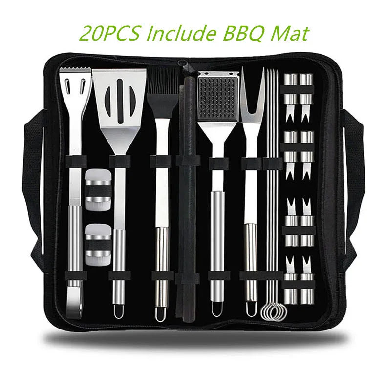 BBQ Tools Set Barbecue Utensil AccessoriesThermometer Barbeque Grilling  Accessories  Outdoor Gril Tools Set Bbq Utensil Set