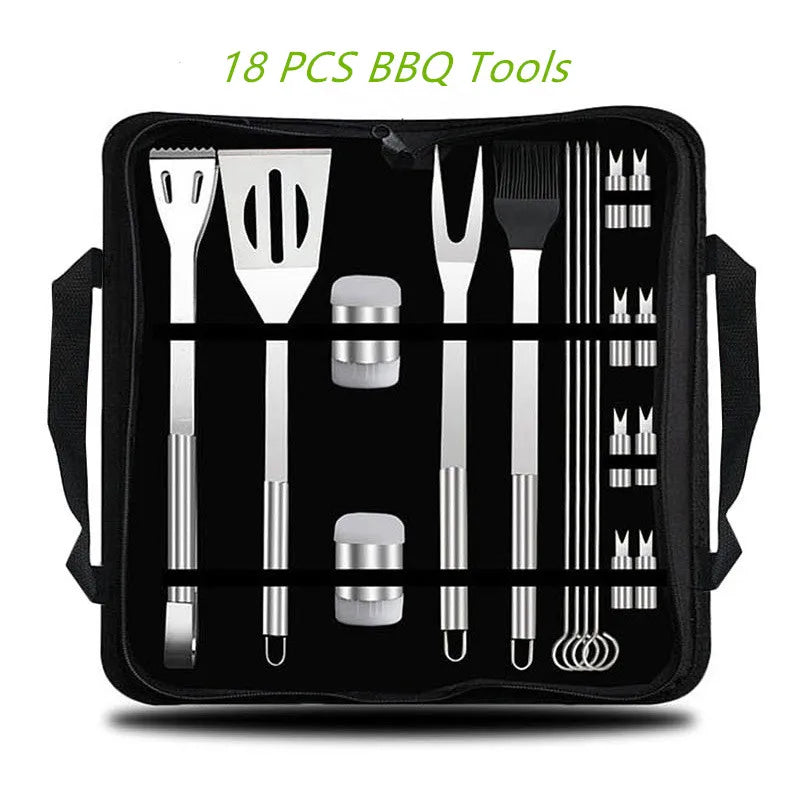 BBQ Tools Set Barbecue Utensil AccessoriesThermometer Barbeque Grilling  Accessories  Outdoor Gril Tools Set Bbq Utensil Set