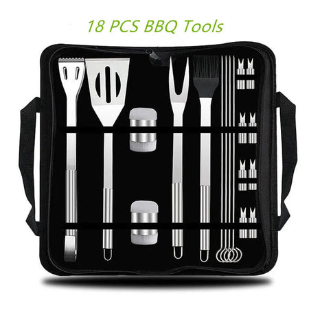 BBQ Tools Set Barbecue Utensil AccessoriesThermometer Barbeque Grilling  Accessories  Outdoor Gril Tools Set Bbq Utensil Set