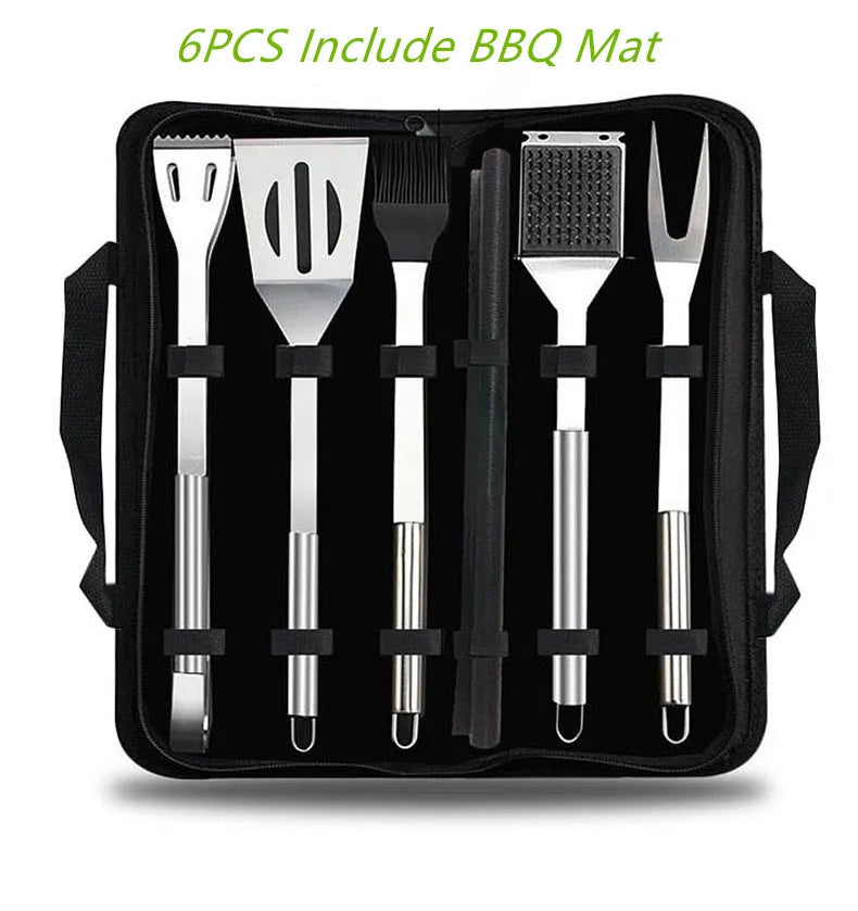 BBQ Tools Set Barbecue Utensil AccessoriesThermometer Barbeque Grilling  Accessories  Outdoor Gril Tools Set Bbq Utensil Set