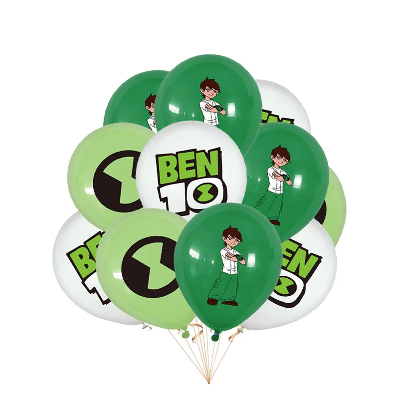 Ben-10 Cartoon Birthday Party Decoration Set balloon-12pcs