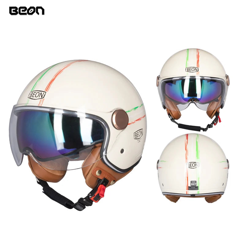 BEON B120 Motorcycle Helmet Twin Shield Motorbike helmet casco capacete ECE Certification helmets