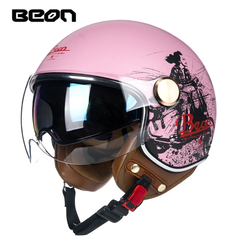 beon motorcycle helmets BEON B120 Motorcycle Helmet Twin Shield ECE-R22/05 Certified