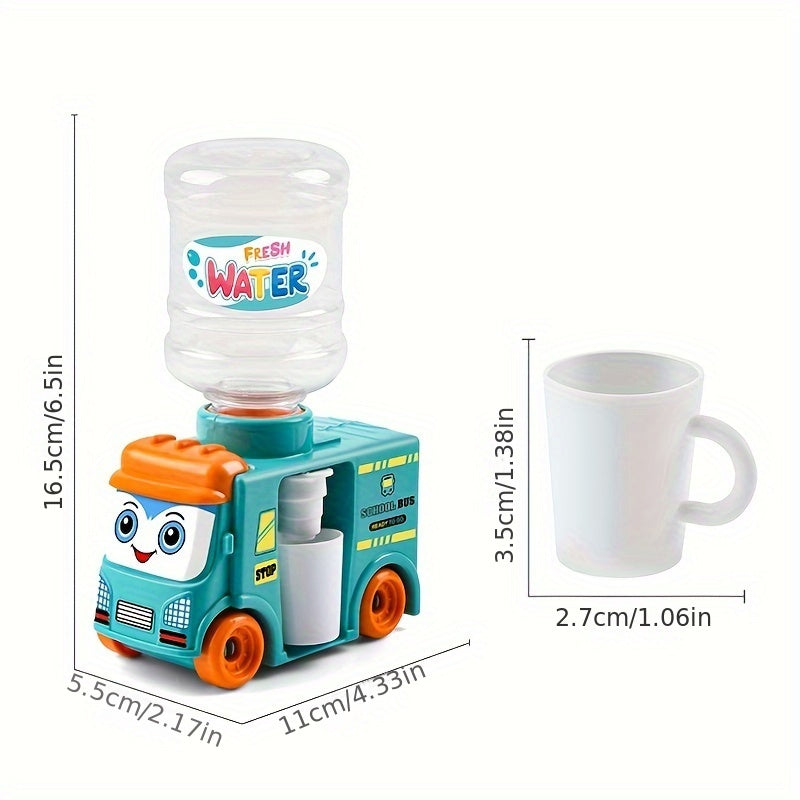 Fun Can Slide Bus Water Dispenser, Boys And Girls Toys Gift