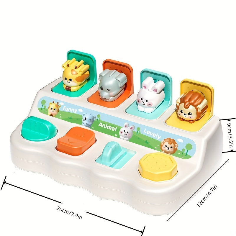 Montessori Pop-Up Animal Toy - Interactive Learning &amp; Play Box