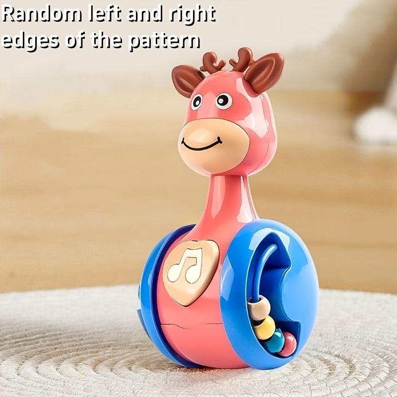 Deer Tumbler Toy For Kids - Interactive Educational Fun pink