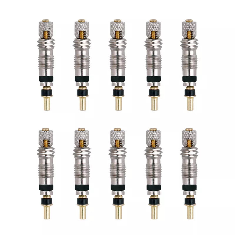 Bicycle Presta Valve Core Brass Material CNC-machined Nickel-plated For MTB Road Tubeless Rim Nozzle Optional Metal Tool O-ring