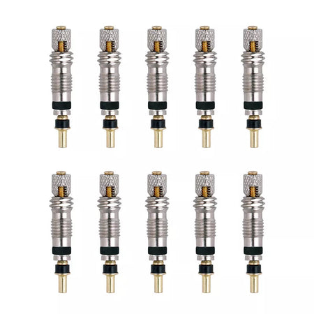 Bicycle Presta Valve Core Brass Material CNC-machined Nickel-plated For MTB Road Tubeless Rim Nozzle Optional Metal Tool O-ring