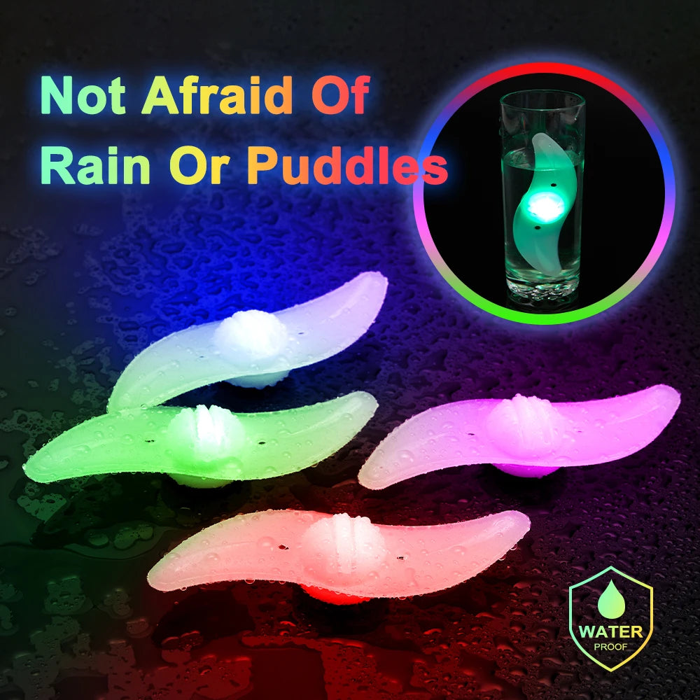 Bicycle Wheel Spoke Light Mini LED Neon Bike Spoke Light 3 Lighting Mode Safety Warning Light Cycling Light Bicycle Accessories