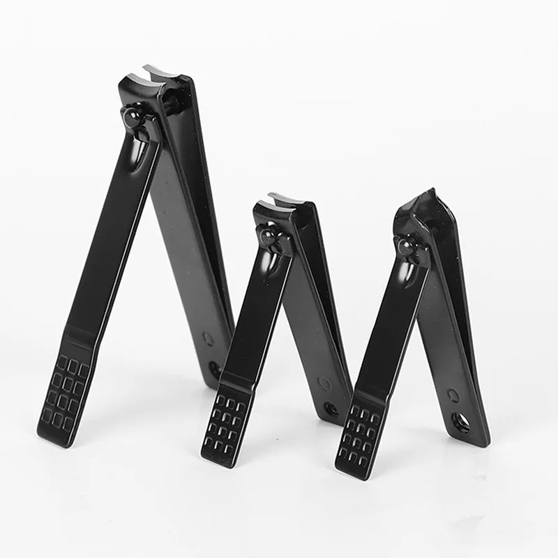 Black Nail Clipper Cutter Stainless Stee Professional Manicure Trimmer High Quality Toe Nail Clippers Knife Manicure Tools