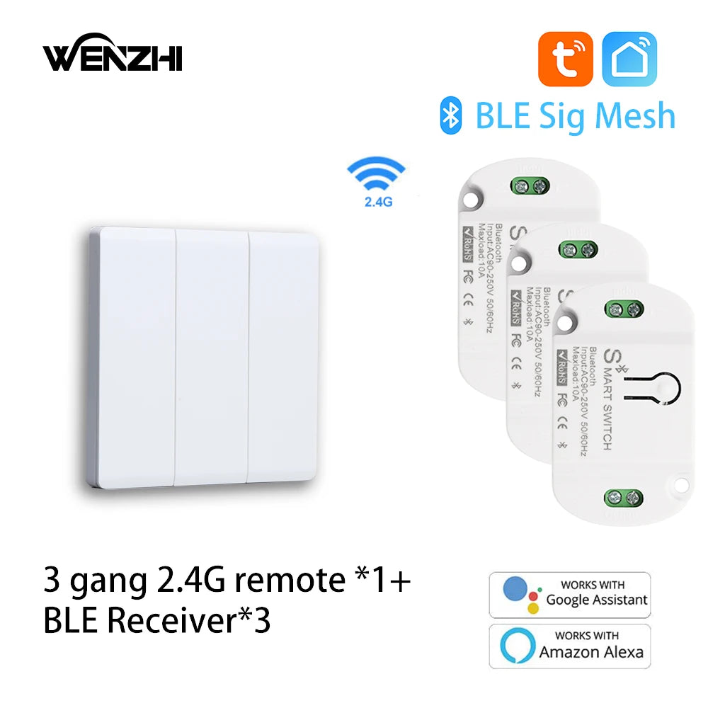 BLuetooth/BLE Switch Module Relay For Light LAMP On/Off 2.4G Wireless Remote Control Tuya Smart Life Timer DIY Home Automation