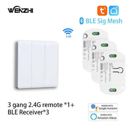 BLuetooth/BLE Switch Module Relay For Light LAMP On/Off 2.4G Wireless Remote Control Tuya Smart Life Timer DIY Home Automation