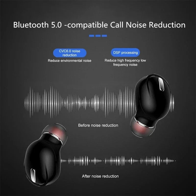 Bluetooth-compatible Earphone Wireless Bluetooth Headphones Handsfree Stereo Earbuds Sport Gaming Headset For Xiaomi Phone X9