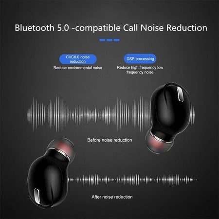 Bluetooth-compatible Earphone Wireless Bluetooth Headphones Handsfree Stereo Earbuds Sport Gaming Headset For Xiaomi Phone X9