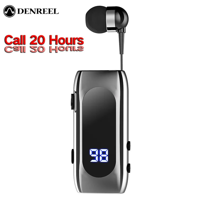 Bluetooth Headset K55 BT V5.2 Talk/Music Time 20 Hours,LED Digital Display,Noice Cancelling Wireless Earphones