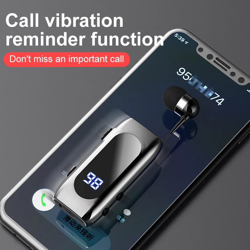 Bluetooth Headset K55 BT V5.2 Talk/Music Time 20 Hours,LED Digital Display,Noice Cancelling Wireless Earphones