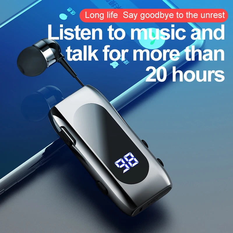 Bluetooth Headset K55 BT V5.2 Talk/Music Time 20 Hours,LED Digital Display,Noice Cancelling Wireless Earphones