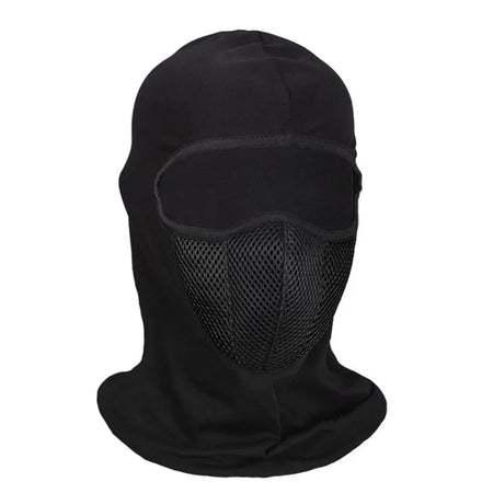 Breathable Motorcycle Full Face Balaclava: Windproof &amp;amp; Dustproof Hat black